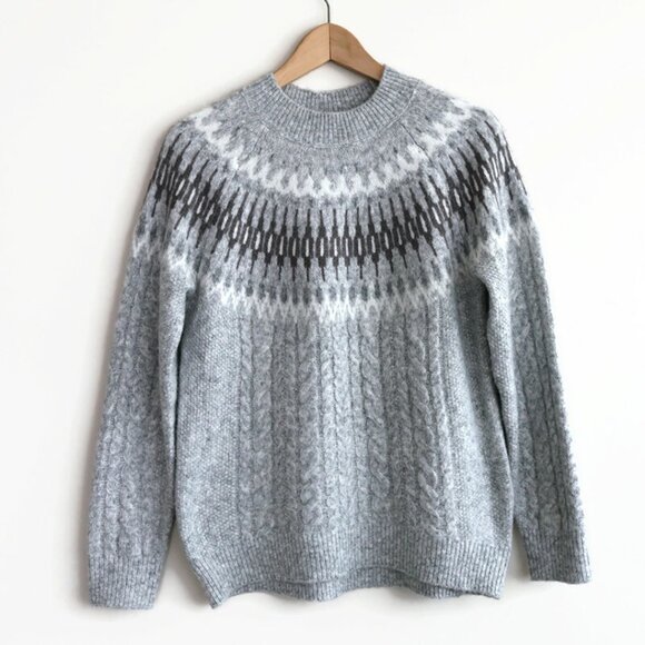 WindRiver Women's Heritage Fair Isle Crewneck Sweater - Size M - Picture 1 of 8